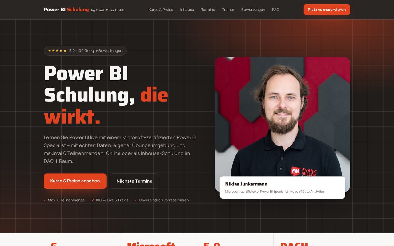 Power BI Schulung – exklusiv für Ihr Unternehmen