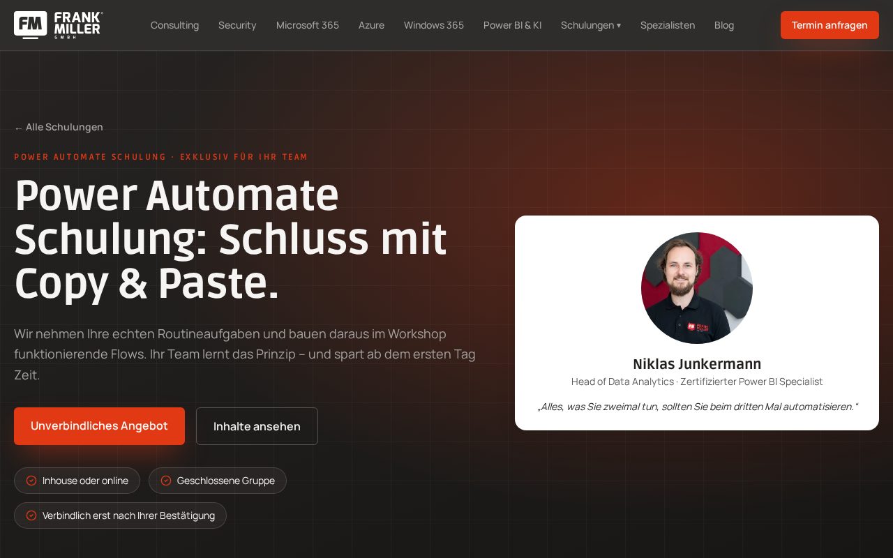 Power Automate Schulung
